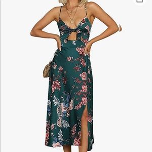 Spaghetti Strap Satin Dress